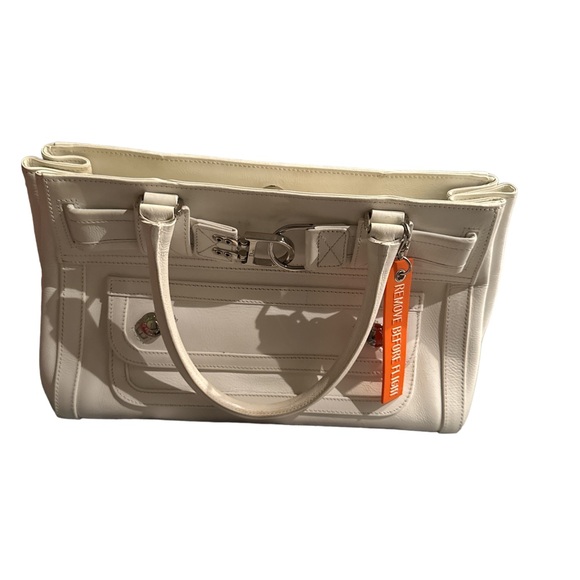 ๐จ EUC Limited Edition Authentic Christian Dior White Flight line Tote Bag โญ๏ธ ๐ค - Picture 1 of 12